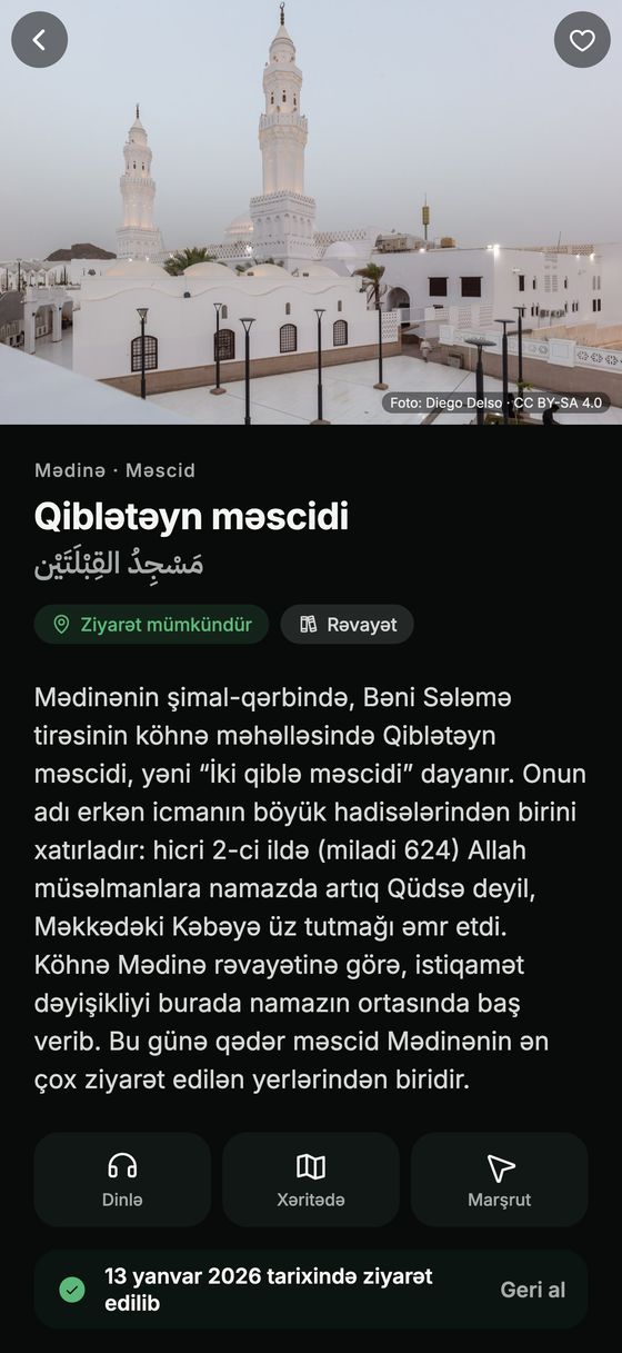 Foto, tarix və mənbələrlə yer səhifəsi