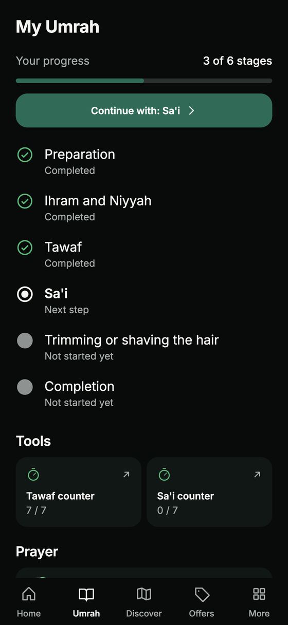 Overview of the Umrah stages