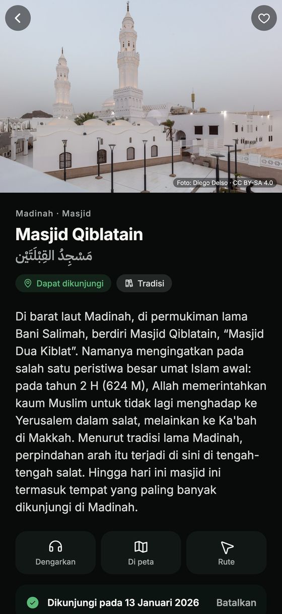 Halaman tempat dengan foto, sejarah, dan sumber