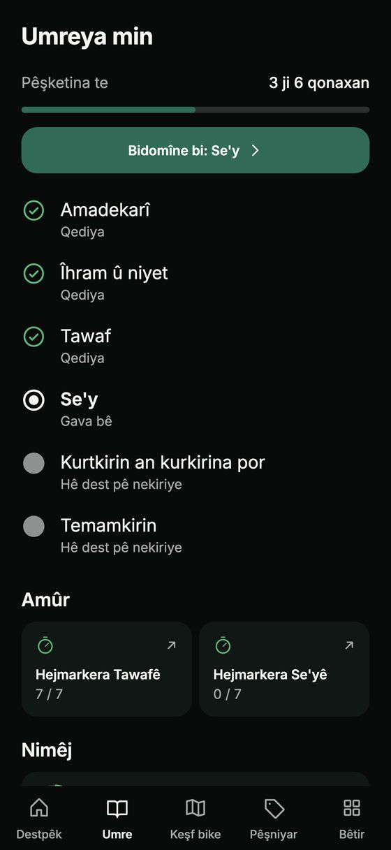 Kurteya qonaxên Umreyê